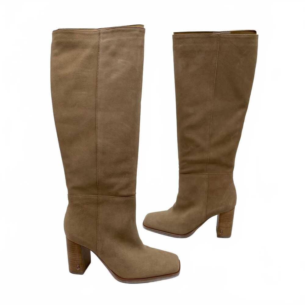 Sam Edelman Tan Olly Tall Suede Heeled Boots | Women’s US 6.5
